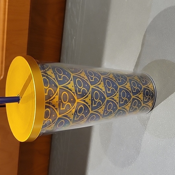 NWT: Walt Disney World 50th Anniversary Tumbler with Straw - Picture 4 of 11